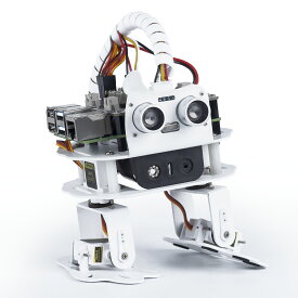 Raspberry Pi ロボット Sloth ラズベリーパイ AI プログラミング 4 DOF 2足ロボットキット 多機能DIY ロボット スマホ タブレット 遠隔操作 Raspberry Pi 4B 3B+ 3B SunFounder(Raspberry Pi ボードは付属されていません)