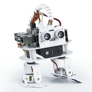Raspberry Pi ロボット Sloth ラズベリーパイ AI プログラミング 4 DOF 2足ロボットキット 多機能DIYバイオニック踊りロボット スマホ タブレット 遠隔操作 Raspberry Pi 4B 3B+ 3B SunFounder(Raspberry Piメイン