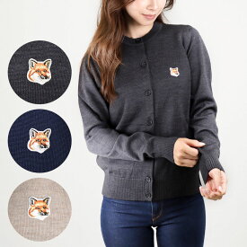 メゾンキツネ MAISON KITSUNE レディース カーディガン フォックスヘッド パッチ HW00521KT1036