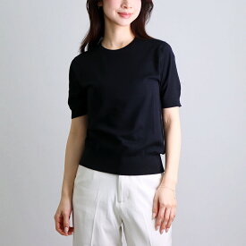ジョンスメドレー JOHN SMEDLEY レディース 半袖ニット NELL SWETER RN SS シーアイランドコットン MODERN FIT 30G 30ゲージ