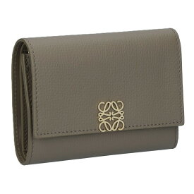 【15日0時〜24h限定ポイント5倍】 ロエベ LOEWE 折財布 三つ折り財布 アナグラム バーティカル ウォレット スモール C821S33X12 3170 TOPO/TAUPE