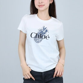 クロエ CHLOE レディース キッズ Tシャツ C20855 半袖 ロゴTシャツ 綿100％ コットン