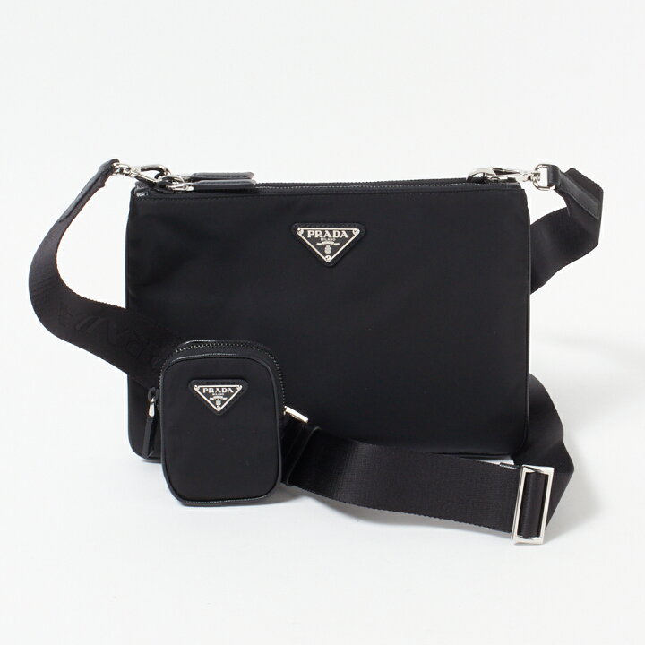 楽天市場 プラダ ショルダーバッグ Tessuto Saffian 2vh1 2dmh ブラック F0002 Nero Prada Bgm Nyl エクセル ブランドショッピング