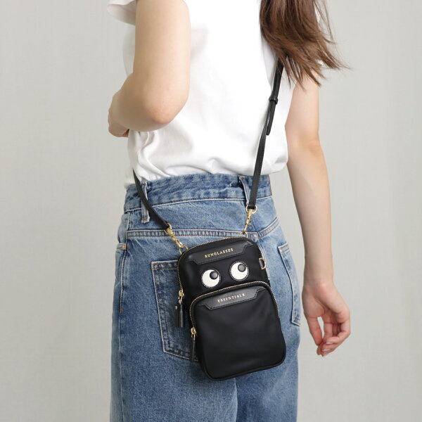アニヤハインドマーチ ANYA HINDMARCH ショルダーバッグ EYES 181631 ブラック(BLACK)