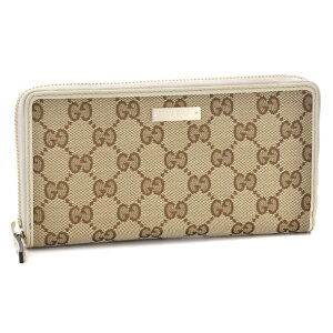 グッチ GUCCI 長財布 307980 KY9IG 9773 ベージュ×アイボリー 【METAL BAR:メタルバー】 【skl】【hkc】【scd】【glw】