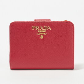 プラダ PRADA 折財布 【サフィアーノメタル：SAFFIANO METAL】 1ML018 QWA レッド系(F068Z/FUOCO) 【お取り寄せ】