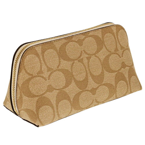 【4日20時〜28h限定ポイント5倍】 コーチ COACH ポーチ F53385 ベージュ系(IMDQC)