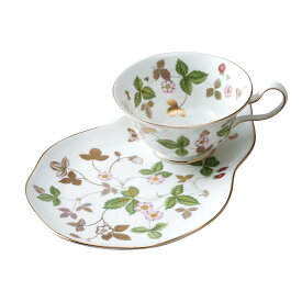 ウェッジウッド WEDGWOOD ティーセット ワイルドストロベリー ゴールド 200cc 【お取り寄せ】