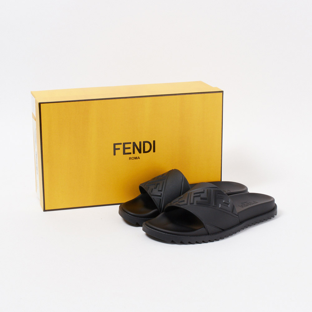 新品FENDI 7X1548 AJZE F0TUY スライドサンダル サイズ 8