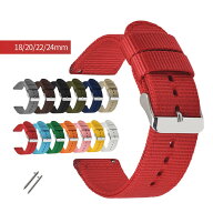 腕時計 ベルト 18mm 20mm 22mm 24mm 交換ベルト バンド 時計バンド 時計ベルト ナイロンベルト ストラッ…