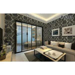 ダマスク柄 フラワー 花柄 パターン 壁紙 シール リフォーム 多用途 ウォールステッカー はがせる リメイクシート YWQ005