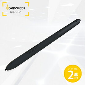 【メーカー保証2年】Xencelabs スリムペン 自然な手馴染み 3ボタンペンより小さめなバレル プログラム可能な2ボタン 消しゴム機能搭載 ソフトタッチラバー ブラック PH6-A