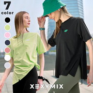 ゼクシィミックス xexymix 半袖 Tシャツ ヨガウェア トップス ヨガトップス ピラティスウェア スポーツウ…