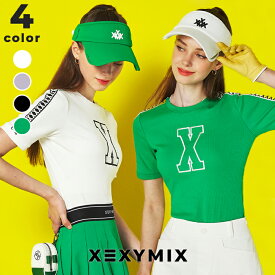 ゼクシィミックス xexymix ゴルフ ウェア レディース ゴルフウェア レディース GOLF 半袖 トップス ゴルファー ゴルフ女子 韓国 ゴルフ おしゃれ ゴルフ かわいい ゴルフ ブランド ゼクシーミックス XGFST03H1