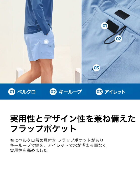FLAP DESIGN ショートパンツ 水着 メンズ メンズ｜水着