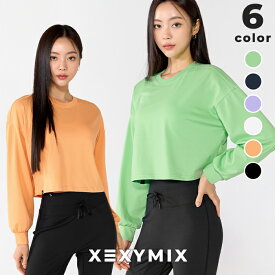 【全品ポイント5倍】ゼクシィミックス xexymix ヨガウェア 長袖 ヨガウェア 冬 ヨガウェア トップス スポーツウェア レディース 長袖 トレーニングウェア レディース 冬 ランニングウェア 冬 レディース ジムウェア レディース ゼクシーミックス XWFLT02H3