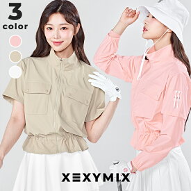 ゼクシィミックス xexymix ゴルフ ウェア レディース ゴルフウェア レディース GOLF ウィンドブレーカー アウター トップス ゴルファー ゴルフ女子 韓国 ゴルフ おしゃれ ゴルフ かわいい ゴルフ ブランド ゼクシーミックス xgfjk01j1