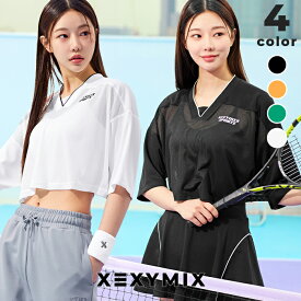 ゼクシィミックス xexymix 半袖 Tシャツ ヨガウェア トップス ヨガトップス ピラティスウェア スポーツウェア レディース トレーニングウェア レディース ランニングウェア レディース ジムウェア レディース ゼクシーミックス xtfst02j2