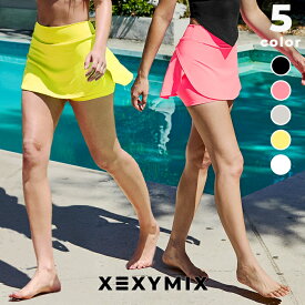 ゼクシィミックス xexymix 水着 レディース スイムウェア レディース インナーパンツ付き スカート ヒップカバー 紫外線 UVカット プール 海水浴 水陸両用 夏 涼しい 吸汗速乾 ゼクシーミックス xsfwk01j2
