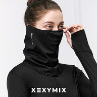 ゼクシィミックス xexymix 裏起毛 ランニング フェイスウォーマー ランニング フェイスカバー ランニング…