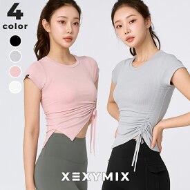 ゼクシィミックス xexymix ノースリーブ ヨガウェア トップス ヨガトップス ピラティス ホットヨガ スポーツウェア レディース トレーニングウェア レディース ランニングウェア レディース ジムウェア レディース ゼクシーミックス XTFST10J3