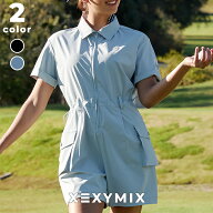 【OUTLET】ゼクシィミックス xexymix ジャンプスーツ ゴルフウェア レディース ワンピース UVカット GOLF…