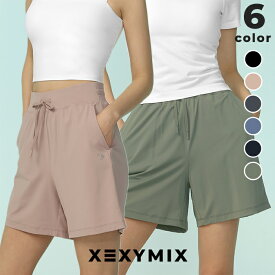 【OUTLET】ゼクシィミックス xexymix ショートパンツ レディース ハーフパンツ 接触冷感 UVカット ボトムス ショート丈 ヨガパンツ ヨガウェア スポーツウェア トレーニングウェア ランニングウェア ジムウェア ゼクシーミックス XFK2PS1002【20】