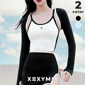 ゼクシィミックス xexymix 水陸両用 ボレロ 長袖 水着 レディース 耐塩素 UVカット ビキニ スポーティ スイムウェア スポーツウェア ウォータースポーツ 海 プール 夏 日よけ アウター 体型カバー ゼクシーミックス XFK2WE1401