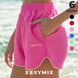 ゼクシィミックス xexymix ショートパンツ スイムウェア レディース 撥水 UVカット 水陸両用 ボトムス ハーフパンツ ヨガウェア スポーツウェア ピラティスウェア トレーニングウェア ランニングウェア ビーチ 海 プール ウォータースポーツ 夏 ゼクシーミックス XFK2WR1401