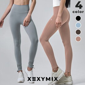 【OUTLET】ゼクシィミックス xexymix レギンス レディース UVカット 吸汗速乾 シャーリング 2WAY ヨガレギンス ヨガウェア ピラティスウェア ランニングウェア スポーツウェア トレーニングウェア ジムウェア ゼクシーミックス xfk3ll1502【30】