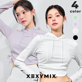 ゼクシィミックス xexymix パーカー レディース スウェット トレーナー ヨガウェア トップス ピラティスウェア スポーツウェア トレーニングウェア フィットネスウェア ランニングウェア ジムウェア ゼクシーミックス xfk3tl1110