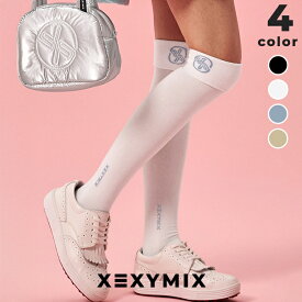 ゼクシィミックス xexymix ソックス 滑り止め付き 折り返し ゴルフ ニーハイソックス 靴下 レディース ゴルフウェア GOLF ゴルフソックス くつ下 ゴルファー ゴルフ女子 韓国 おしゃれ ゴルフ かわいい ゴルフブランド ゼクシーミックス xuk3al1701