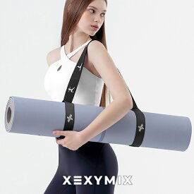 ゼクシィミックス xexymix ワイド ヨガマット マルチバンド付き 幅広 ワイド 8ミリクッション 折り畳み 持ち運び可能 リバーシブル 軽量 滑り止め ヨガ マットピラティス ストレッチ ジム トレーニング 宅トレ ゼクシーミックス XUK3AZ1612