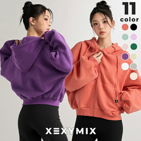 ゼクシィミックス xexymix 裏起毛 パーカー スウェット ヨガウェア トップス ピラティスウェア スポーツウェア レディース トレーニングウェア レディース フィットネスウェア レディース ランニングウェア レディース ジムウェア レディース ゼクシーミックス XA5127N