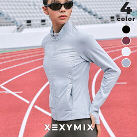 【OUTLET】ゼクシィミックス xexymix 軽量 中綿 ジャケット ランニングウェア裏起毛 ハーフネック シンサレート中綿 指穴付き リフレクティブ UVカット ナイトラン レディース ジャケット アウター スポーツウェア 防風 ゼクシーミックス xfk4jp1007【20】