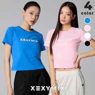 ゼクシィミックス xexymix 半袖 Tシャツ ヨガウェア トップス ヨガトップス ピラティスウェア スポーツウ…