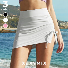 ゼクシィミックス xexymix 水陸両用 スカート ビキニ 水着 レディース スイムウェア ボトムス スポーツウェア 細見え 体型カバー UVカット 耐塩素 ウォータースポーツ 海 プール 夏 ゼクシーミックス XFK2WK1403