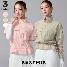 ゼクシィミックス xexymix ゴルフ ウェア レディース ゴルフウェア レディース GOLF ウィンドブレーカー アウター トップス ゴルファー ゴルフ女子 韓国 ゴルフ おしゃれ ゴルフ かわいい ゴルフ ブランド ゼクシーミックス xgfjk01j1