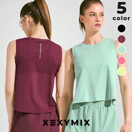 ゼクシィミックス xexymix ノースリーブ レディース メッシュ ランニングウェア トップス UVカット リフ…