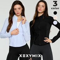 ゼクシィミックス xexymix ジップアップ ジャケット ひんやり 指穴付き UVカット かわいい レディース ヨ…