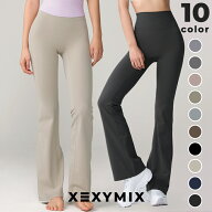 ゼクシィミックス xexymix フレアレギンス ロング丈 ショート丈 レディース ヨガレギンス ヨガパンツ ヨ…