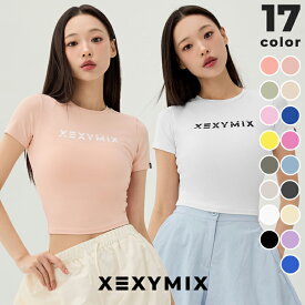 ゼクシィミックス xexymix 半袖 Tシャツ ヨガウェア トップス ヨガトップス ピラティスウェア スポーツウェア レディース トレーニングウェア レディース フィットネスウェア ランニングウェア ジムウェア ゼクシーミックス XA5203T