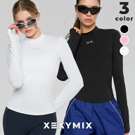 ゼクシィミックス xexymix 長袖 ベースレイヤー ランニングウェア メッシュ切り替え リフレクター仕様 レ…