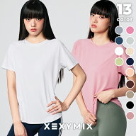 ゼクシィミックス xexymix 半袖 Tシャツ ヨガウェア トップス ヨガトップス スポーツウェア レディース …