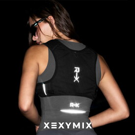 ゼクシィミックス xexymix エアメッシュ ランニングハーネス リフレクティブ ポケット付き 軽量 通気性 ランニング 夜ラン トレーニング スポーツウェア ランニングベスト ランニングウェア ゼクシーミックス RX xul3az1619