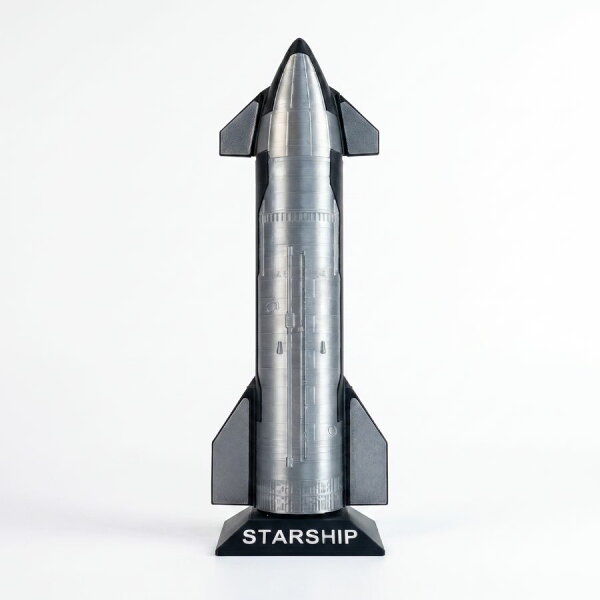 SpaceX スターシップ ロケット模型 1/210スケール 精密再現 金属調PLA製 卓上インテリア オブジェ ロケット 宇宙船 プラモデル 宇宙グッズ スペースX モデル フィギュア ミニチュア ギフト