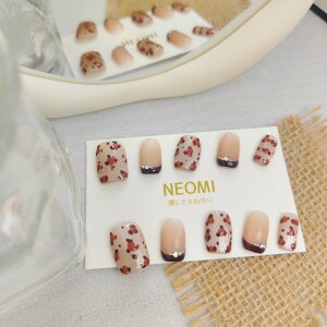 ネイルチップ ショート ロング ヒョウ柄 ジェル付け爪 10枚セッ フレンチネイル 貼るだけ簡単 大人可愛い サロン品質 キラキラ 薄い 2025春夏 かわいい ハンドメイド シンプル 繰り返し使える