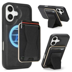 �y�������z iPhone17 �P�[�X �}�O�l�b�g iPhone16 �P�[�X �X�^���hiPhone 15 �P�[�X iPhone14 �P�[�X �|�P�b�g iPhone 13 �P�[�X iphone 16 pro �P�[�X magsafe �J�[�h���[ ���^ ���U�[ �܂肽���݃X�^���h 2in1 �A