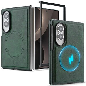 Galaxy Z Fold8 �P�[�X magsafe ���C�����X�[�d�Ή� ����PU���U�[ Galaxy Z Fold8 �J�o�[ �r�W�l�X �w�ʃ}�O�l�b�g �J�����ی� ��ʕی� �X�����t�B�b�g ���^ Galaxy ZFold8 �P�[�X �������