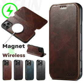 iPhone 17 ケース ワイヤレス充電 iPhone 16 ケース Magsafe iphone 15 ケース マグネット iphone 14 ケース カード収納 iphone 13 ケース ストラップ用穴 スマホカバー 磁気 携帯 iphoneケース 薄い 落下防止 ストラップホール カメラ保護 高品質 高級 シンプル